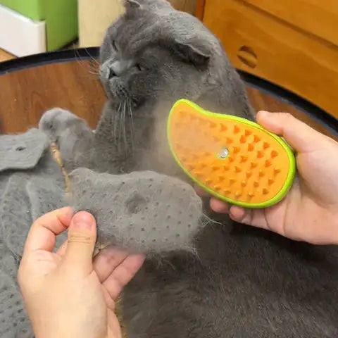 Cepillo Vapor para Mascotas | Limpieza, Desenredo y Eliminación de Olores