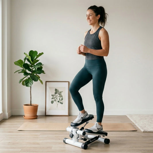 Mini Stepper Fitness Compacto con Monitor